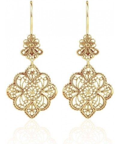 925 Sterling Silver Filigree Art Women Dangle Drop Earrings Collection, Gift Boxed Gold Plated Paisley $29.63 Earrings