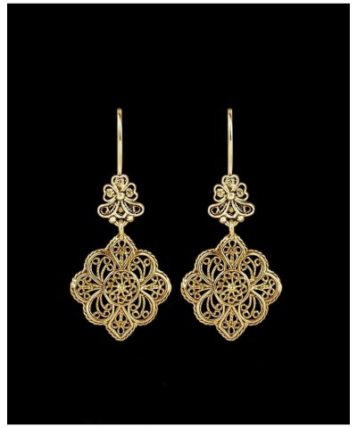 925 Sterling Silver Filigree Art Women Dangle Drop Earrings Collection, Gift Boxed Gold Plated Paisley $29.63 Earrings