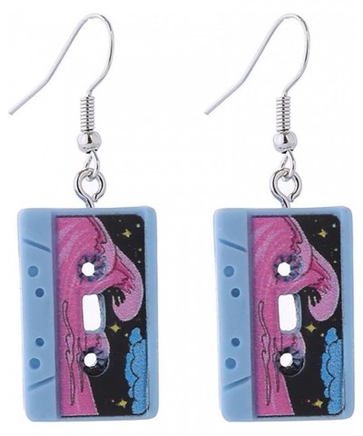 Colorful Retro Cassette Tape Resin Acrylic Dangle Earrings for Women Girls Jewelry E $4.67 Earrings