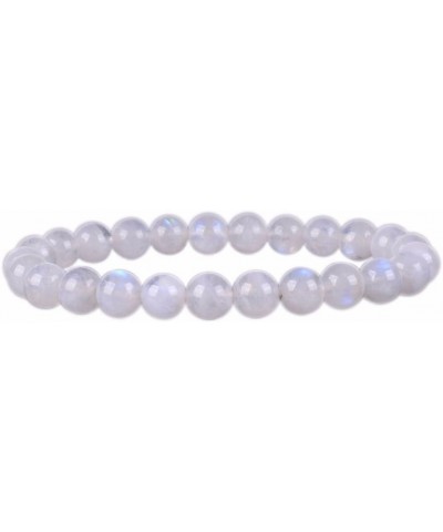 Gem Semi Precious Gemstone 8mm Round Beads Stretch Bracelet 7 Inch Unisex Moonstone $13.79 Bracelets