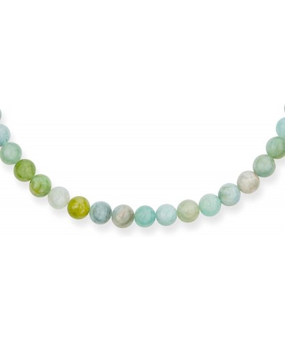 Simple Classic Hand Knotted Created Semi Precious Gemstone Round Ball 10MM Bead Strand Necklace Western Jewelry For Women Tog...