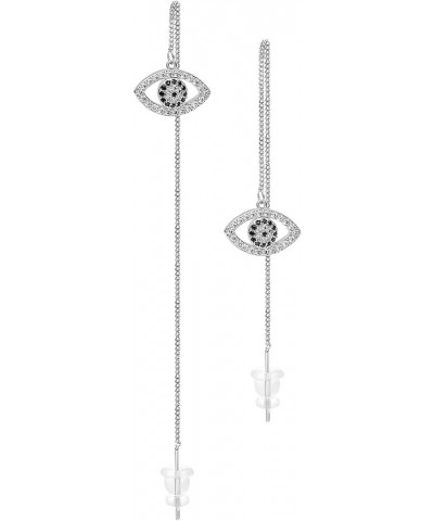 925 Sterling Silver Threader Chain Drop Dangle Earring Gift for Women Silver $7.51 Earrings