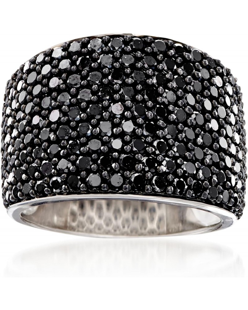 3.70 ct. t.w. Pave Black Spinel Ring in Sterling Silver $42.64 Rings