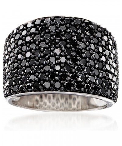 3.70 ct. t.w. Pave Black Spinel Ring in Sterling Silver $42.64 Rings