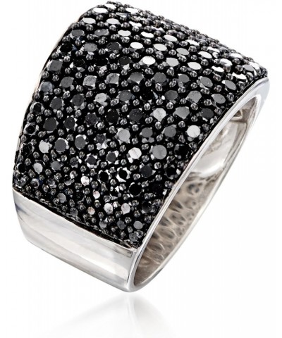 3.70 ct. t.w. Pave Black Spinel Ring in Sterling Silver $42.64 Rings