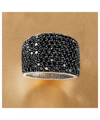 3.70 ct. t.w. Pave Black Spinel Ring in Sterling Silver $42.64 Rings