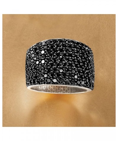 3.70 ct. t.w. Pave Black Spinel Ring in Sterling Silver $42.64 Rings