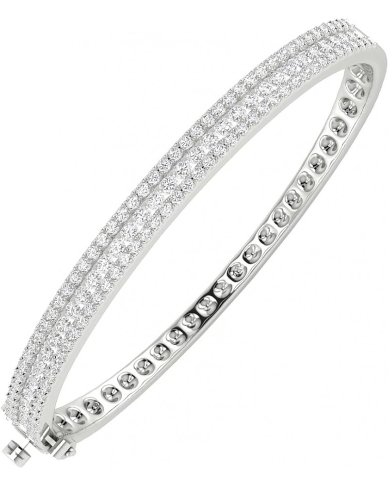 1 to 3 Carat.w. Classic Channel Set Diamond Bangle Bracelet (H-I Color I1-I2 Clarity) Platinum 1.0 carats $985.00 Bracelets