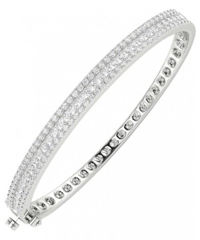 1 to 3 Carat.w. Classic Channel Set Diamond Bangle Bracelet (H-I Color I1-I2 Clarity) Platinum 1.0 carats $985.00 Bracelets