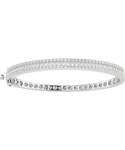 1 to 3 Carat.w. Classic Channel Set Diamond Bangle Bracelet (H-I Color I1-I2 Clarity) Platinum 1.0 carats $985.00 Bracelets