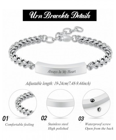 Cremation Jewelry Urn Bracelet for Ashes Adjustable Memorial Urn Bangles for Human Ashes - Memorial Ashes Keepsake Jewelry Al...