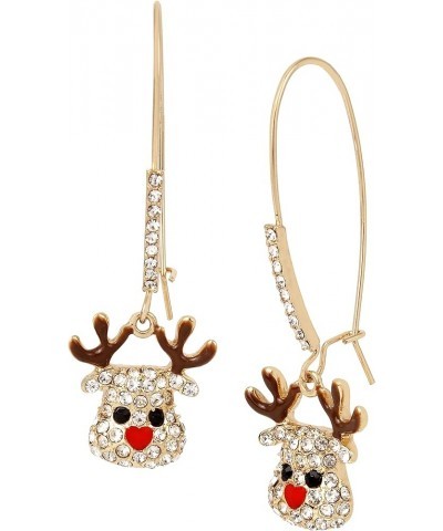 Reindeer Dangle Earrings RED RED Reindeer Dangle Earrings $18.00 Earrings