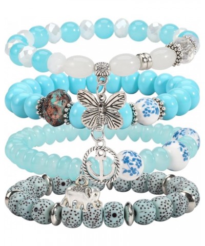 6Set Boho Bracelets for Women Butterfly Beaded Bracelet Jewelry Butterfly $10.73 Bracelets