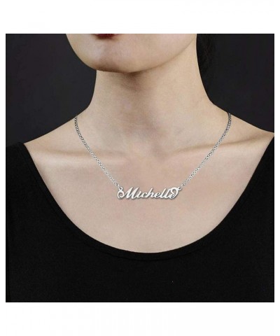 925 Sterling Silver Custom Pendant Personalized Name Necklace MICHELLE $14.09 Necklaces