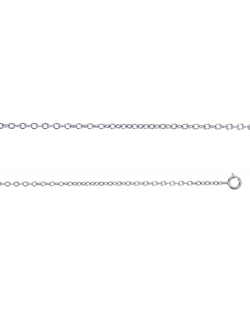 Sterling Silver 1 Micron 1.10mm 18" Rollo 025 Chain 20 Inches Sterling Silver $7.15 Necklaces