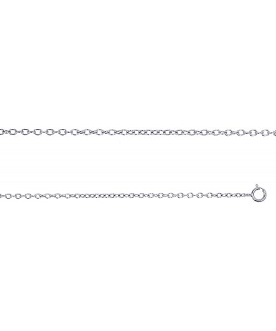 Sterling Silver 1 Micron 1.10mm 18" Rollo 025 Chain 20 Inches Sterling Silver $7.15 Necklaces