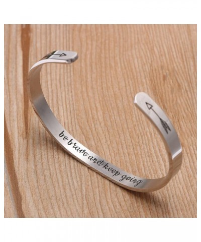 Inspirational ????? ??? ????? Girls Stainless Cuff ???????? Personalized Birthday Christmas Mothers Day Jewelry Be brave and ...