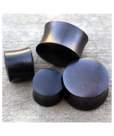 Pair of Organic Black Arang Wood Saddle Ear Plug //Choose Size// 5/8" (16mm) $9.49 Body Jewelry