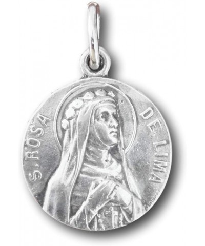 St Rose of Lima Medal - Patron of Gardeners & Knitters - Antique Reproduction 30" stainless chain $28.14 Necklaces