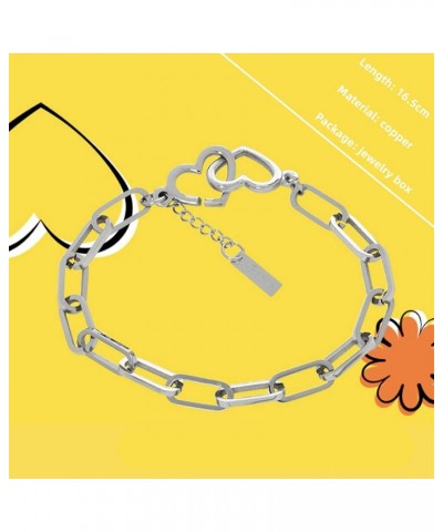 Charm Bracelet Women's Stainless Steel Bracelets Pendant Link Jewelry Holiday Gifts Butter $8.99 Bracelets