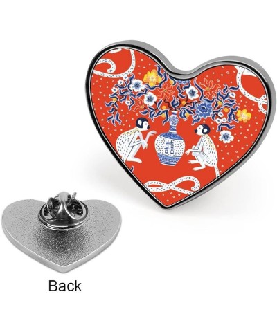 Brooch Pin, Unisex Lapel Tie Pin, Badge Jewelry for Costume Accessory Heart Shape Multi 15 $9.85 Brooches & Pins