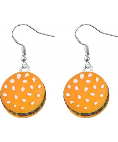 Hamburger Earrings French Fries Pizza Dangle Earrings Dangle Funny Food Earrings Burger Pizza Lover Gifts for Women Hamburger...