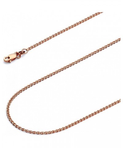 14K Solid Gold Open Wheat Chains (Select Options) 20 Inches Rose Gold $101.48 Necklaces