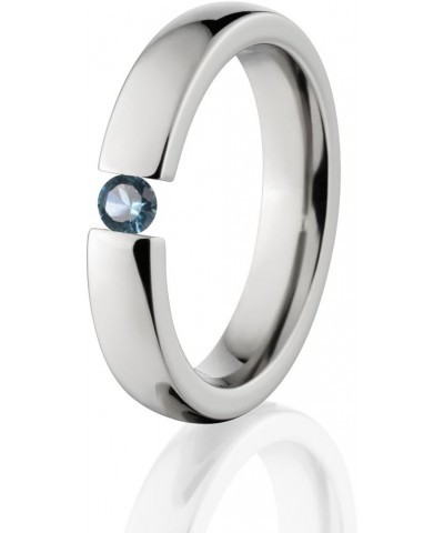 London Blue Topaz Ring Titanium Tension Set Jewelry Stunning London Blue Topaz Band $48.36 Rings