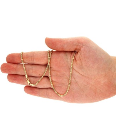 14k Yellow Gold 1.8mm-8mm Hollow Rope Chain Necklace 16"-30 24" mm 1.8mm inches $67.32 Necklaces