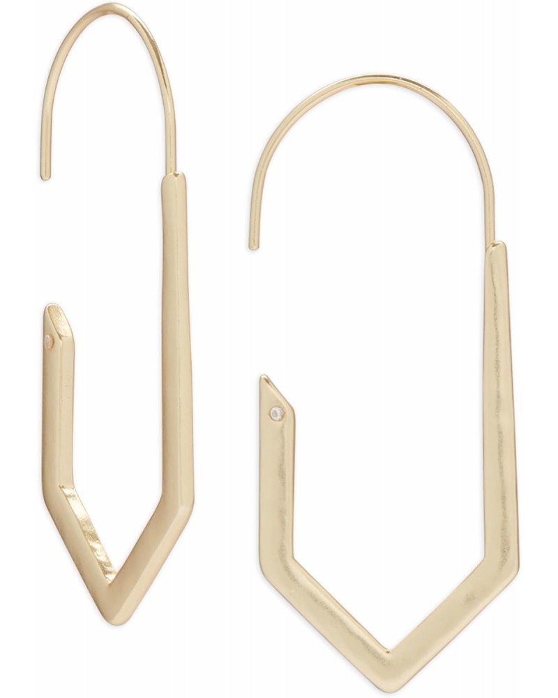 Diamond Threader Hoop Earring, Gold, One Size $11.59 Earrings