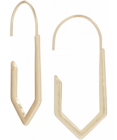 Diamond Threader Hoop Earring, Gold, One Size $11.59 Earrings