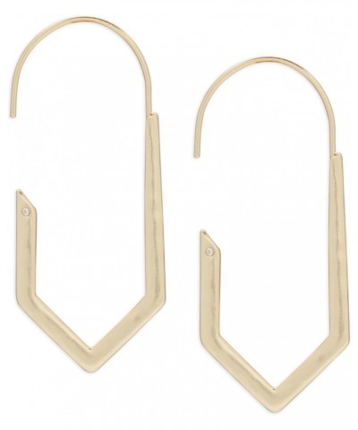 Diamond Threader Hoop Earring, Gold, One Size $11.59 Earrings