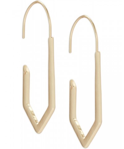 Diamond Threader Hoop Earring, Gold, One Size $11.59 Earrings