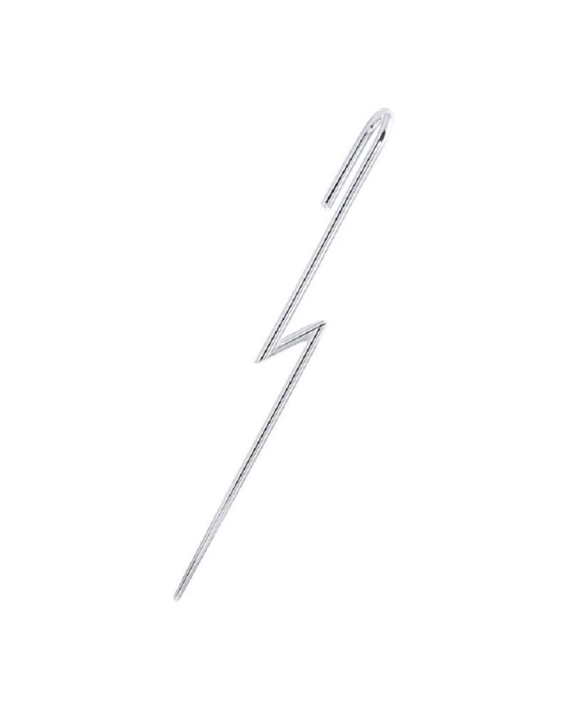 Minimalist Long Lightning Bolt Ear Cuff Wrap Hook Crawler Climber 925 Sterling Silver Cartilage Earrings for Women Teen Girls...