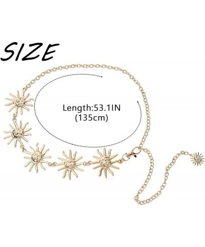 Boho Chain Belt Adjustable Gold Belly Chains Metal Bikini Party Dress Waist Chain Body Jewelry Accessories for Women gold $6....