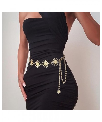 Boho Chain Belt Adjustable Gold Belly Chains Metal Bikini Party Dress Waist Chain Body Jewelry Accessories for Women gold $6....