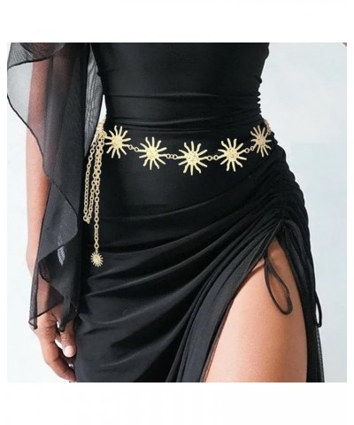 Boho Chain Belt Adjustable Gold Belly Chains Metal Bikini Party Dress Waist Chain Body Jewelry Accessories for Women gold $6....