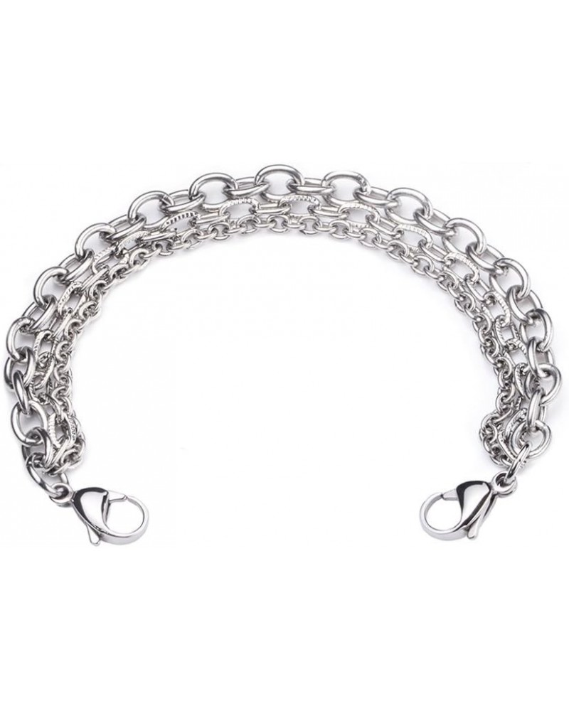 Stainless Steel Interchangeable Chain for Medical Alert Bracelets for Women and Men Tri-Strand-A 7.0 Inches $8.83 Bracelets