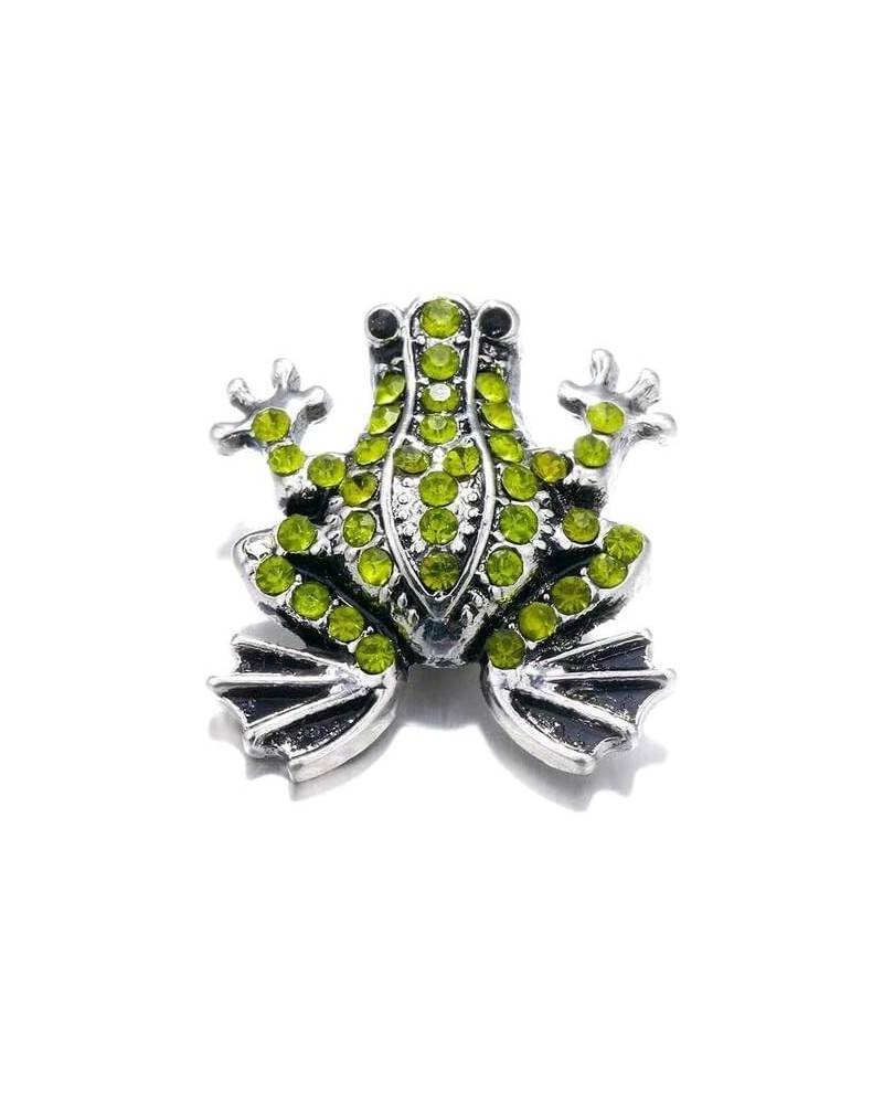 Frog Snap Jewelry Ginger Charm 18MM Green Toad Animal Button Fits Custom Necklaces, Bracelets, Keychains, Rings $9.66 Bracelets