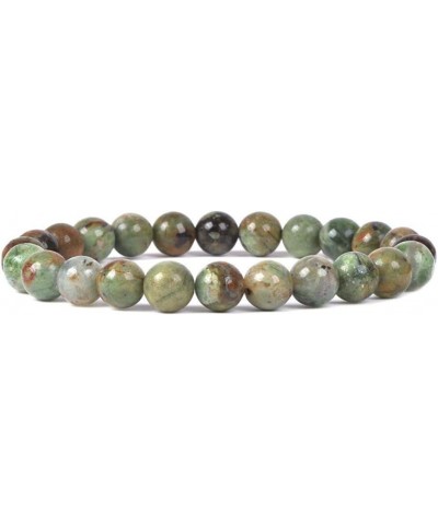 Gem Semi Precious Gemstone 8mm Round Beads Stretch Bracelet 7 Inch Unisex Green Opal $7.97 Bracelets