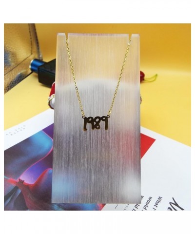 1989 Necklace Gold Lover All too well FEARLESS REP Singer Signature Necklaces for Women, TS Music Lover Gifts Inspired Neckla...