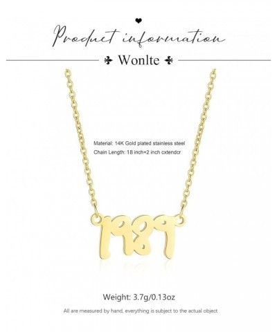 1989 Necklace Gold Lover All too well FEARLESS REP Singer Signature Necklaces for Women, TS Music Lover Gifts Inspired Neckla...