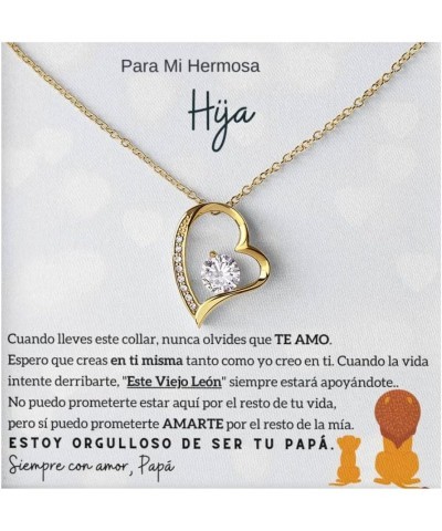 Jewelry Para Mi Hermosa Hija, Regalo para hija, Mensaje significativo para hija, Daughter Gift, Daughter Necklace Daughter, N...