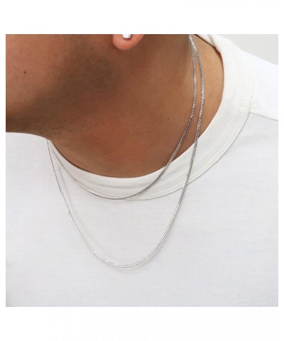 10k White Gold 2mm Solid Cuban Link Chain Curb Pendant Necklace, Womens Mens Jewelry 16" 18" 20" 22" 24 16 $74.24 Necklaces