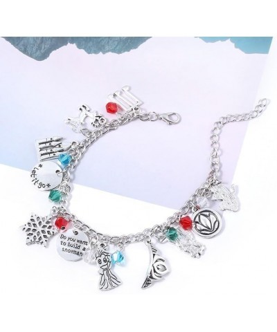 Charm Bracelets for Women - 9.8" Adjustable Silver Bracelets Lucky Charms Jewelry Gifts for Girls Frozan Bracelet $11.59 Brac...