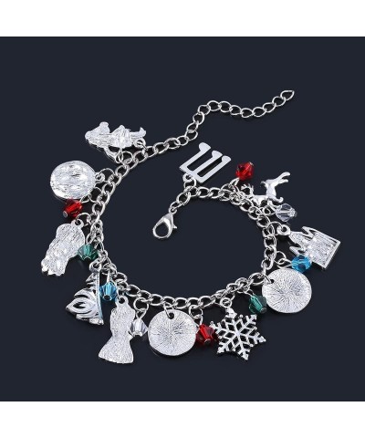 Charm Bracelets for Women - 9.8" Adjustable Silver Bracelets Lucky Charms Jewelry Gifts for Girls Frozan Bracelet $11.59 Brac...