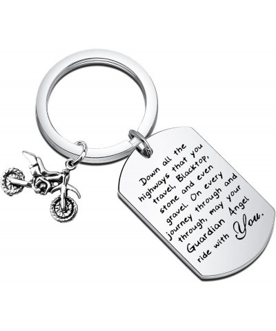 Biker Keychain Motorcycle Gift Ride Safe Keychain May Your Guardian Angel Ride with You New Driver Gift for Biker D-bike $9.5...