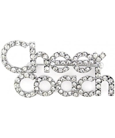 Silver Plated Rhinestone Brooch Pin 5 Pack Cheer Coach $10.46 Others