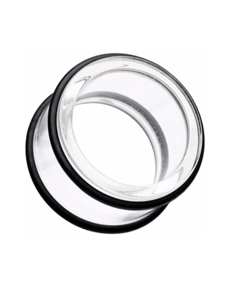 Basic Acrylic No Flare Ear Gauge WildKlass Tunnel Plug (Sold as Pairs) 3/4" (19mm) Clear $10.79 Body Jewelry