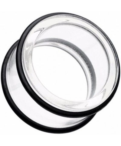 Basic Acrylic No Flare Ear Gauge WildKlass Tunnel Plug (Sold as Pairs) 3/4" (19mm) Clear $10.79 Body Jewelry